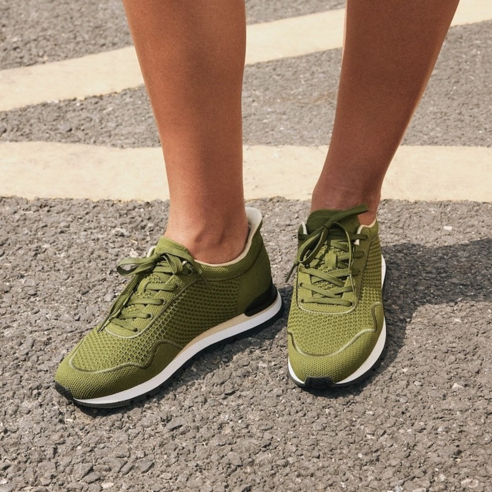 VIVAIA Allday Olive Drab Water Repellent Slip-On Sneakers EU 40 W9 M7.5 NEW